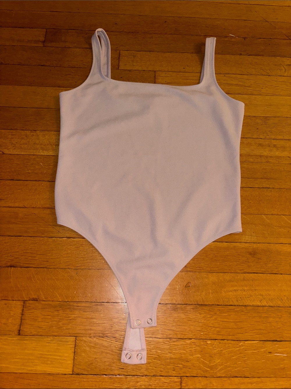 Women’s Light Lavender One-Piece Bodysuit with Snap Closure